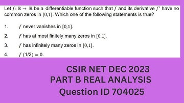 Q ID 704025 | REAL ANALLYSIS | PART B | CSIR NET DEC 2023