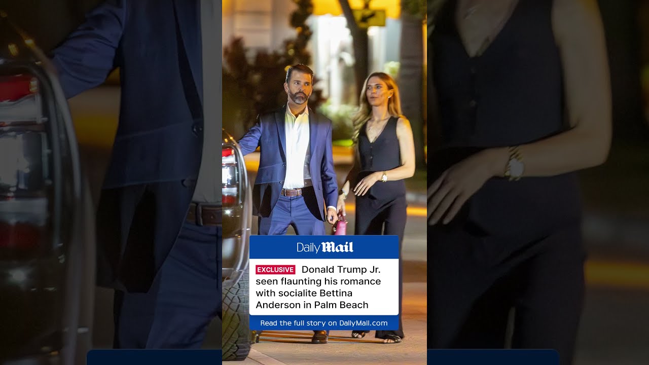 Donald Trump Jr Seen Flaunting His Romance With Socialite Bettina Anderson In Palm Beach 