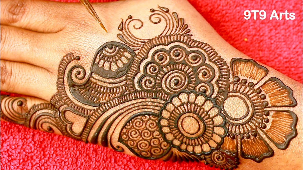 Very beautiful stylish backhand mehandi ka design | easy mehendi design ...
