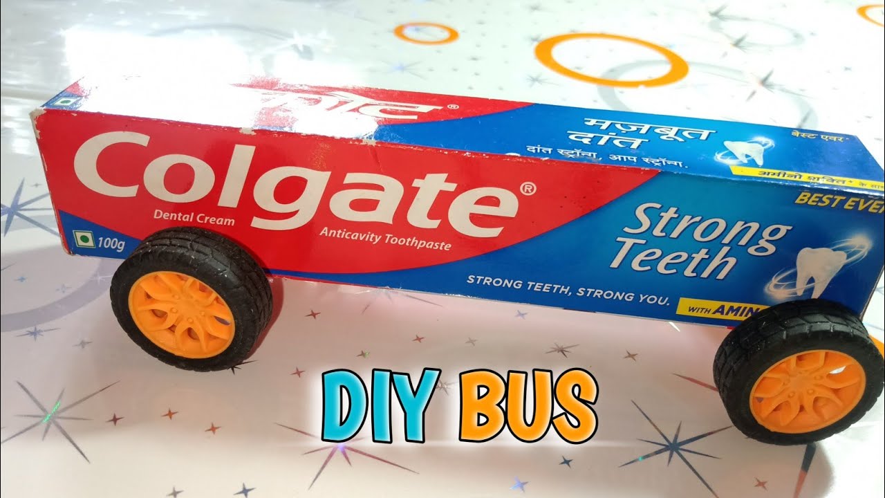 Colgate box se bus kaise banaye | Colgate bus making | experiment squad ...