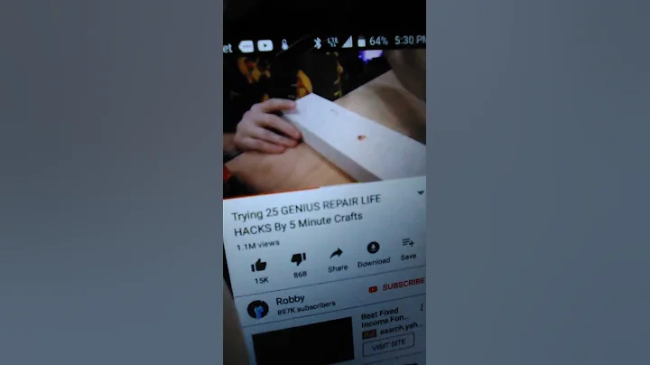 My brother watching youtube