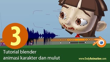 Tutorial blender animasi karakter dan mulut (bag 3)
