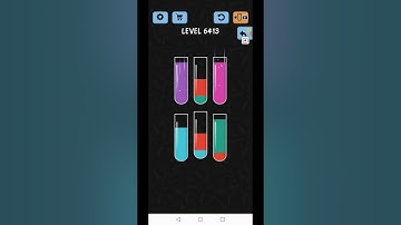 Water Color Sort Level 6413 Gameplay Solution