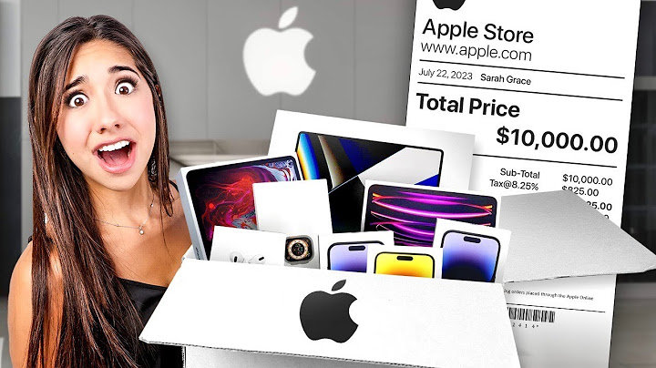 J'ai acheté TOUS les produits Apple dans l'Apple Store