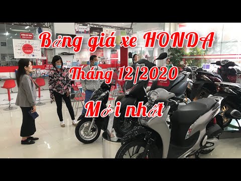 BẢNG GIÁ XE HONDA THÁNG 12 Giá đang tăng | Ducanh1005