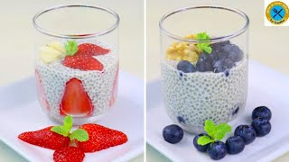 Chia Pudding for Weight Loss | Diabetic friendly Chia Seed Pudding 2 Ways | NO SUGAR Almond Milk |