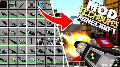 Testing out Tech guns mod MINECRAFT 1.12.2 - part 2