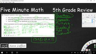 5th Grade Math Review - Day 2