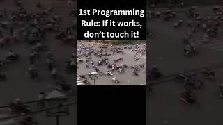 Programming Rule `Meme 101` #memes #funny #viral #shorts #tech #rules #programming #bike #road #work
