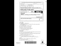 Edexcel GCSE French 2025 Paper 1f Question Paper