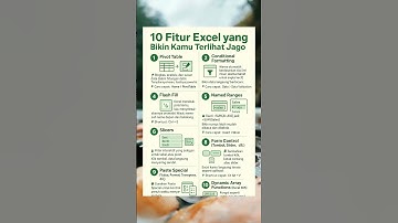10 Fitur Excel yang Bikin Kamu Terlihat Jago