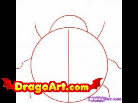 How to draw a ladybug, step by step - YouTube