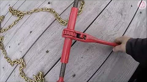 How to use a Ratchet Type Load binder-Cargo safety