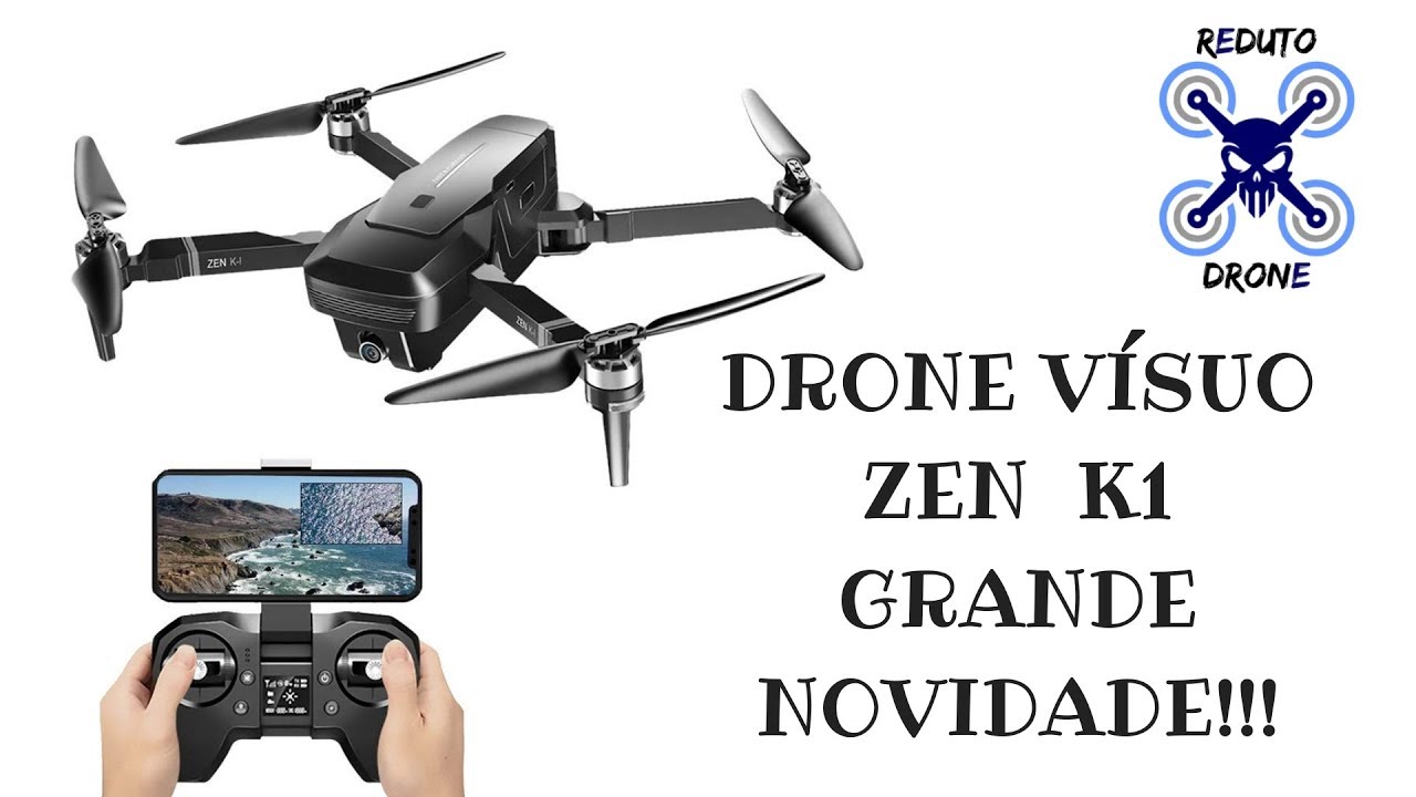 Drone Vísuo Zen K1 Unboxing BR Mini Mavic Air