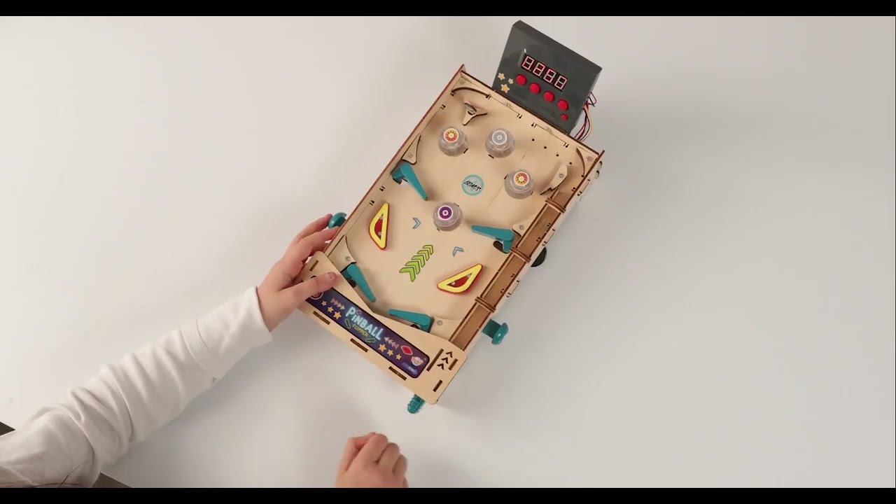 Buki - Flipper Électronique à Construire - Avec Bumpers Lumineux Et Compteur De Scores
