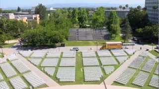 CSUN Oviatt Library - Commencement setup time lapse