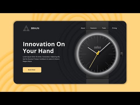 Simple Web design with ripple effect | Figma Tutorial