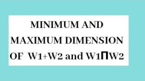 LINEAR ALGEBRA PART-8 || DIMENSIONS OF SOME IMPORTANT SUBSPACES || IIT-JAM/NET-JRF/GATE/TIFR/NBHM