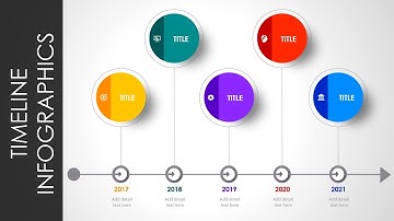 Create 5 Options Timeline Infographic Slide in PowerPoint