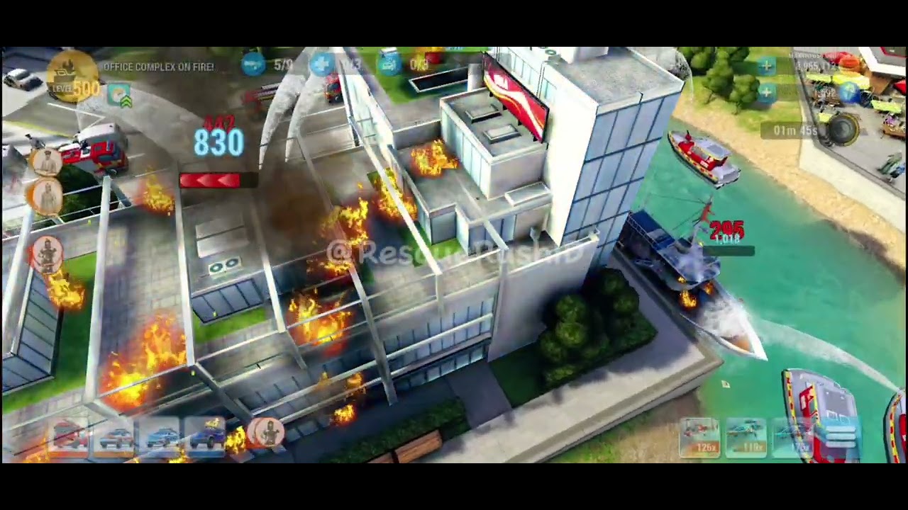 OFFICE COMPLEX ON FIRE❗️LEVEL500❗️EMERGENCY HQ GAMEPLAY STRATEGY