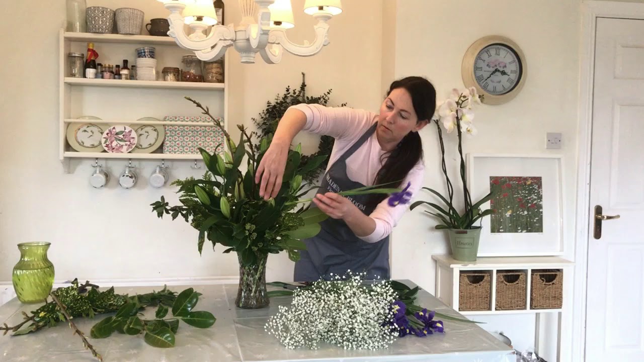 Florist Tutorials - Spring Floral Arrangement - YouTube