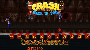 Crash Bandicoot - Back In Time Fangame: Aangepast level: Toxic Ripper door SF12345