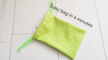 Quick and Easy Drawstring Bags with French Seams @OwlByMytko