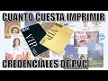 Cuanto Cuesta Imprimir una Credencial o Gafete de PVC usando una Impresora Zebra ZC100 o ZC300