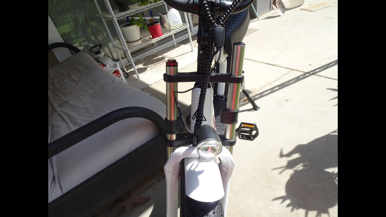 Review Addmotor Motan M66, R7 customer service front fork suspension issue.