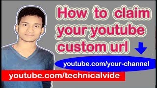 How to claim your youtube custom URL ▶️