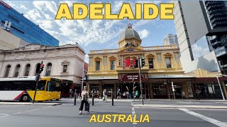 【4K】Australia Adelaide City Tour | CBD Walkthrough | Rush Hour | December