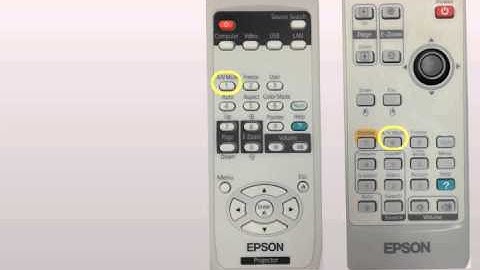 Two most used Epson Projector remotes