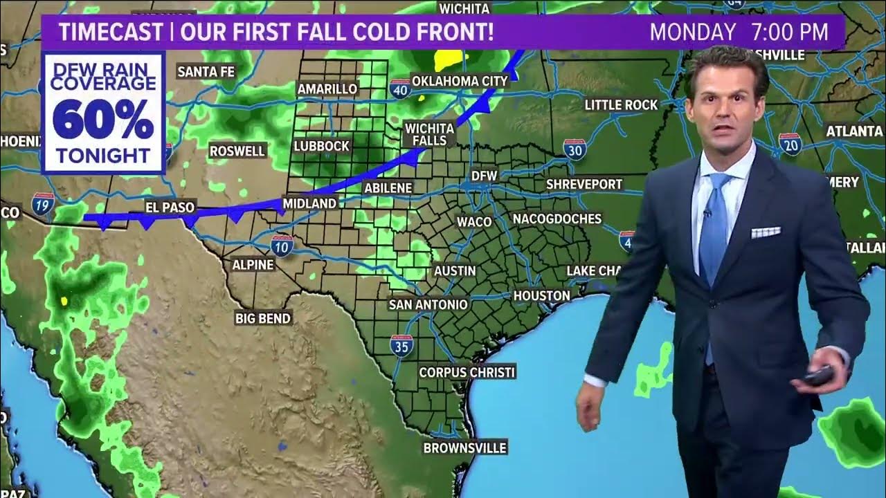 DFW weather Cold front, showers forecast Monday overnight across