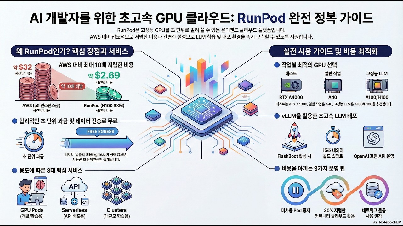RunPod  당신의 개인 AI 슈퍼컴퓨터