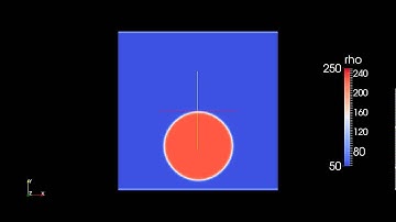 Contact angle demonstration for Gad = -75 using LBM