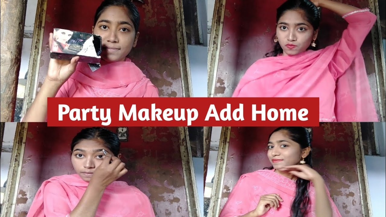 My Party Makeup At 🏠Home |Simple Makeup tips to my