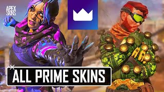 All Apex Legends Twitch Prime Skins released so far!