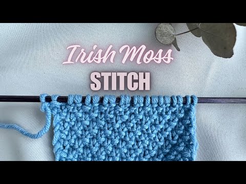 Best Beginner Stitch =  Irish Moss Stitch | Easy Knitting Tutorial 