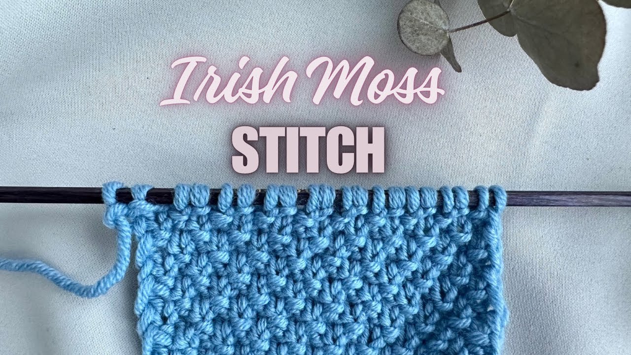 Best Beginner Stitch =  Irish Moss Stitch | Easy Knitting Tutorial 