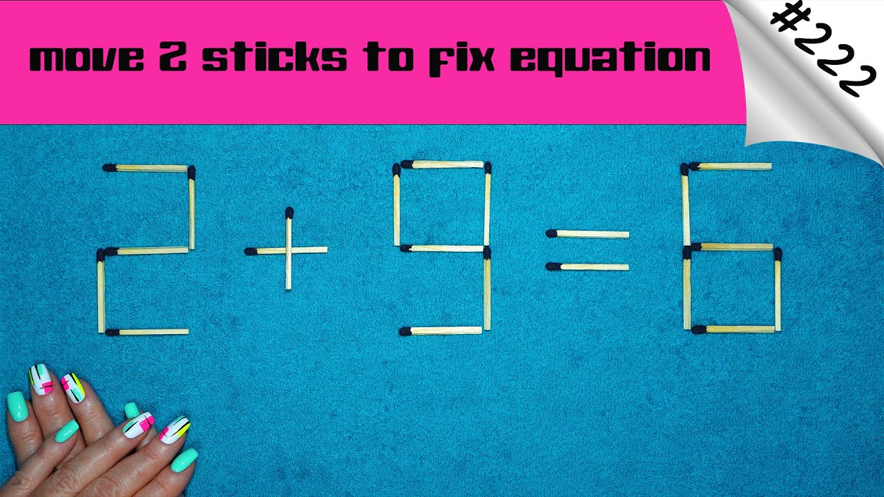 Matchstick puzzle 