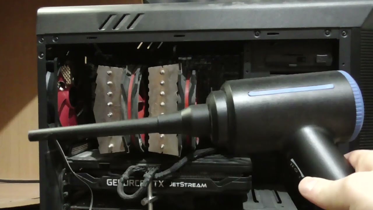 Как чистить ПК от пылью феном (Ft. JEC Live)