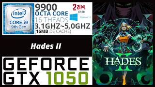Hades II, teste em Português PT-BR! GeForce 1050 (3GB) Notebook 2AME550