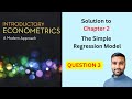 Simple Regression Model Q3 (From the textbook 'Introductory Econometrics - A Modern Approach')