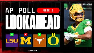 College Football Week 2 AP Top 25 LOOK AHEAD: Should Oregon and Michigan drop 🤔