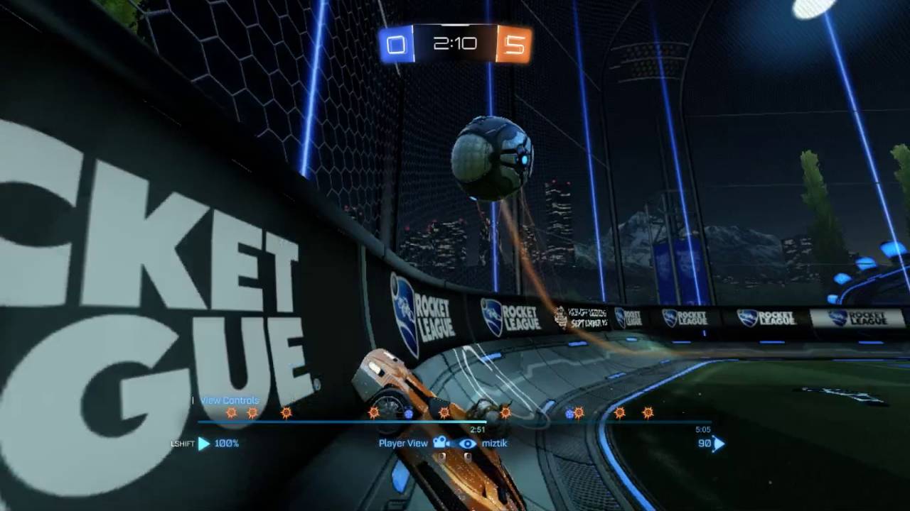 Rocket League 1v1 Pro Moves/Gameplay By miztik - RLCS Elite