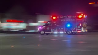 South Metro Fire Rescue Tower 45 And Medic 44 Responding!
