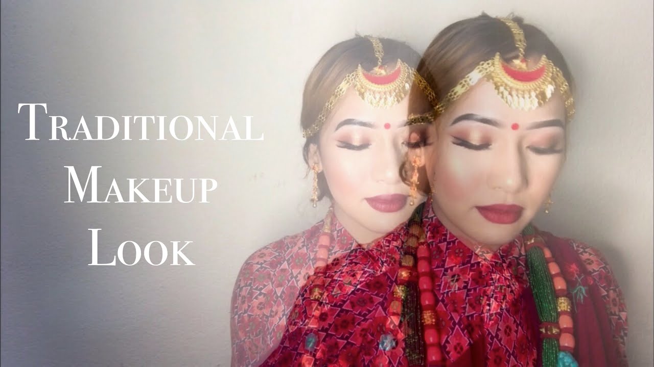 Nepali Traditional makeup look Traditional Gurung dress MakeupbyBinita YouTube