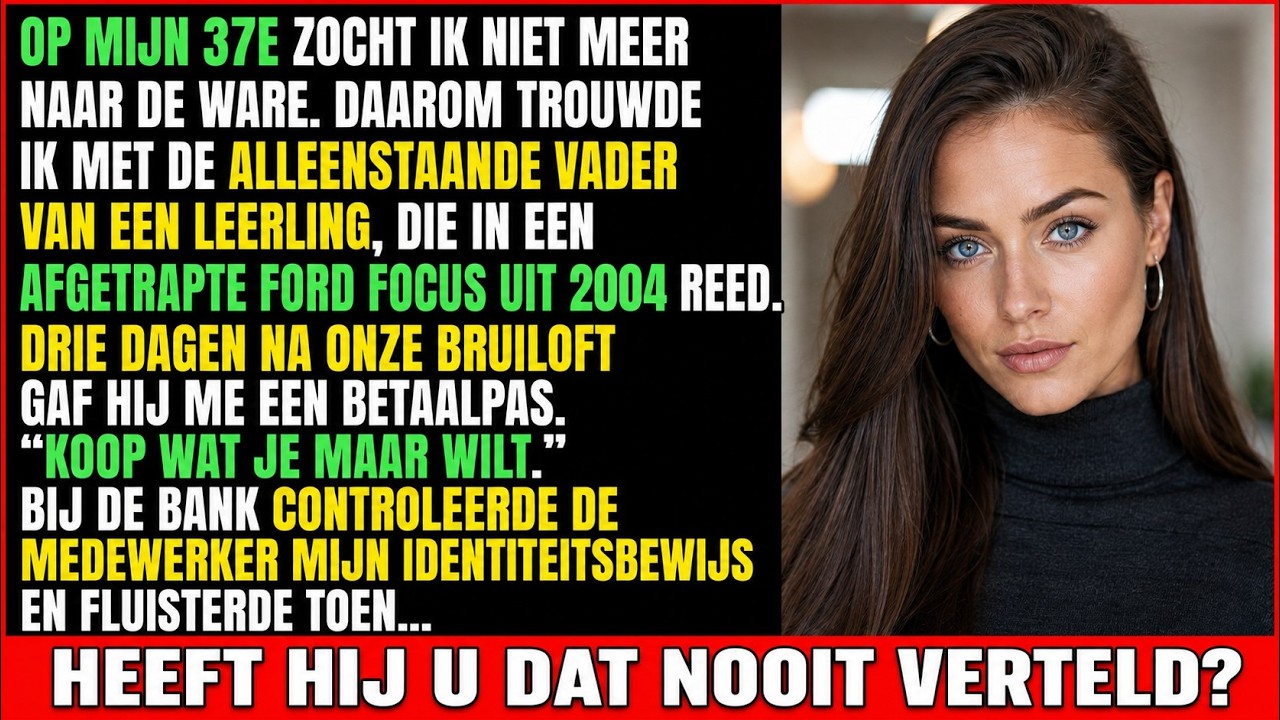 Ik zat tegenover een bankmedewerkster die me vertelde dat er vier jaar lang bijna tweehonderdduizend euro over een rekening was gegaan – een rekening die op mijn naam stond, maar die ik nooit had...