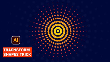 Illustrator halftone dotted circle transform tool tutorial