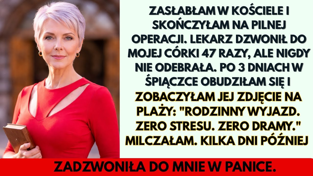 Zasłabłam w kościele — lekarz dzwonił do mojej córki 47 razy, ale nigdy nie odebrała. Trzy dni późn…
